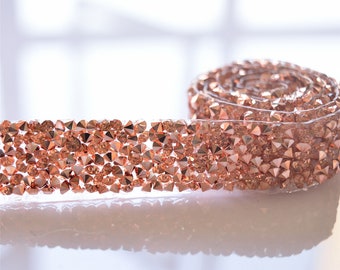 Rhinestone Wrap Ribbon Bling Colorful Banding Trims Accent for Shoulder Straps Party Costumes Iron on Craft making Sold by 1 yard