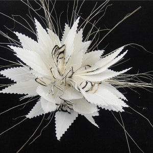 Natural Dyed Feather Flower Mount Bouquet Trimmings Faux flowers Millinery Hackle Feathers for Hat Fascinator Wedding Accessories 1 Piece