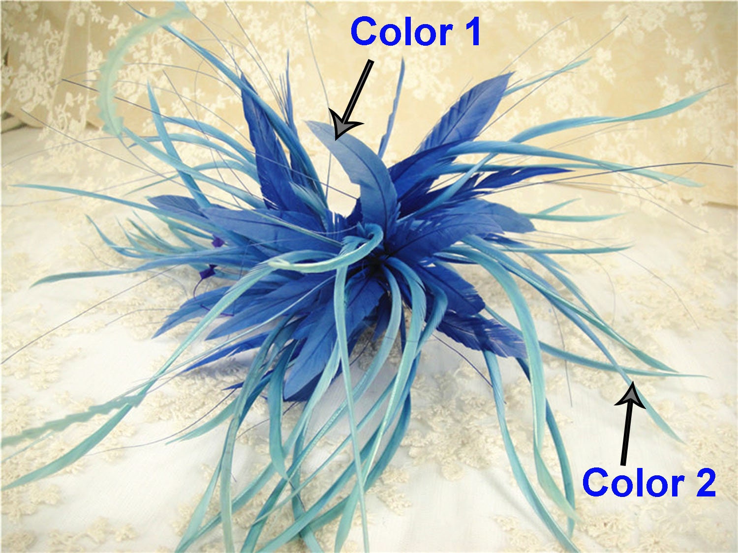 Spilla A Forma Di Piuma Di Struzzo Per Donna - Vintage, Per Cappello, Abito, Matrimoni E Feste