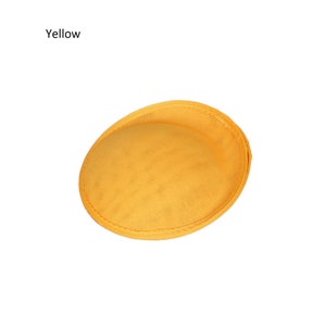 Round Shaped Button Fascinator Sinamay Hat Base Top Hat for Millinery & Hat Making 7.8&quot; Diameter