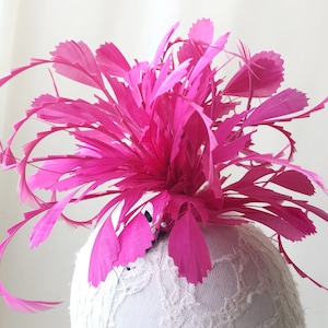 Dyed Goose Feather Flower Mounts Bouquet Faux flowers Natural Feathers Decoration DIY Hat Millinery Fascinators Bridal Accessories 1 Piece