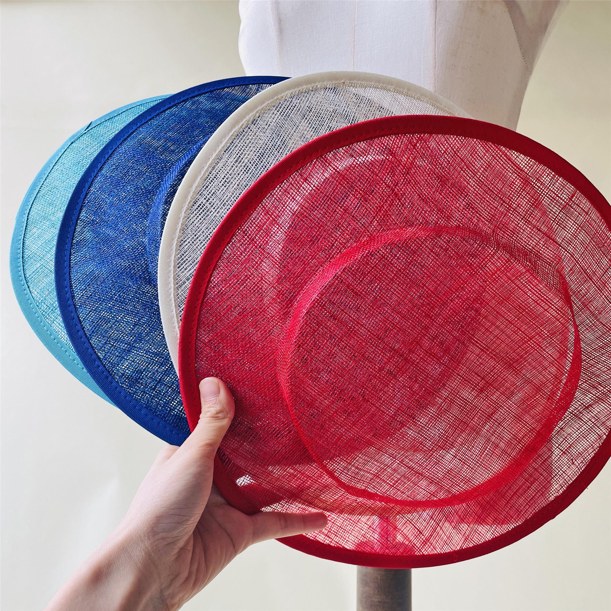 Round Shaped Button Fascinator Sinamay Hat Base Top Hat for  display picture 3
