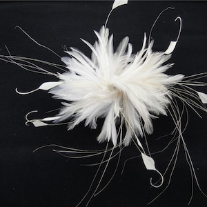 Customized Natural Dyed Feather Flower Mount Bouquet Trims Faux flowers Millinery Hackle Feathers for Hat Making Wedding Accessories 1 Piece