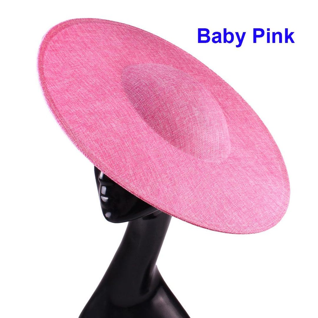 40cm Round Shaped Hat Base Button Fascinator Sinamay Top Hat for ...