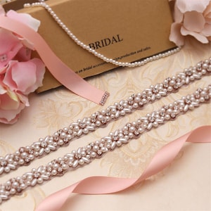 Sparkling Rhinestones Trimming Chain Crystal Diamante Applique Wedding Motif for Sash Belt Bridal Dress Evening Gown Dance Costumes