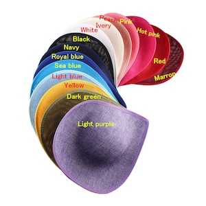 Heart Shaped Fascinator Sinamay Hat Base Top Hat for Millinery & Hat Making 11.8 x 10.6&quot;