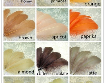 Real naturali tinti spogliato d'oca per modisteria cappello che fa il fai da te 10/25/50/75/100 pz 5-6" lunghezza di alta qualità di artigianato all'ingrosso