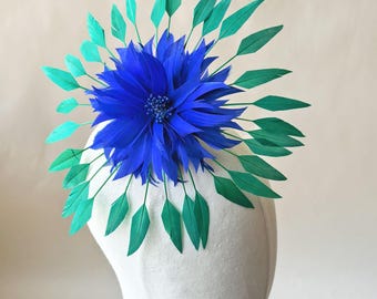 Handmade Customized Feather Flower Millinery Fascinators for Hat Making DIY without Hat Base