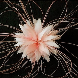 Customized Hackle Feather Flower Bouquet Faux flowers Decoration Millinery Feathers Hat Making for Wedding Fascinators Headpiece 1 Piece
