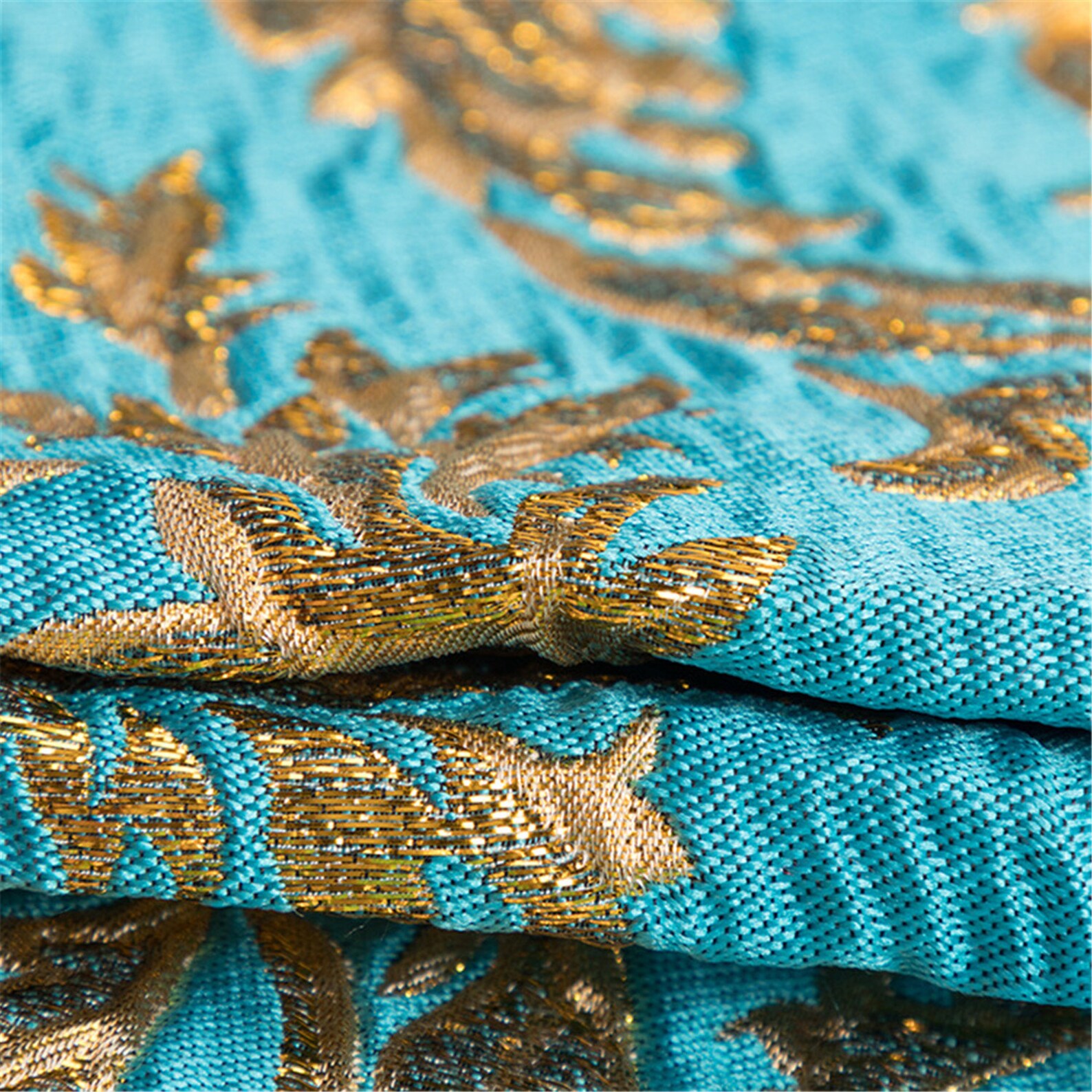 High End Jacquard Fabric Polyeter Silk Thread Brocade Emboss | Etsy