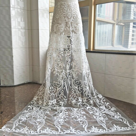 lace fabric for dresses Floral Stretch Lace Fabric
