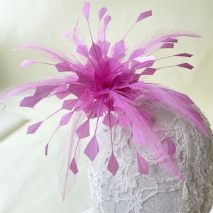 Customized Feather Flower Bouquet Faux flowers Mount Embellishment Millinery Coque Feathers Hat Making DIY Wedding Accessories 1 Piece