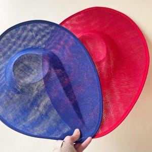 Large Hat Base Button Fascinator Sinamay Top Hat for Millinery & Hat Making