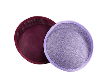 Rond en forme de bouton bibi sinamay chapeau base chapeau pour chapellerie & Hat Making 7,8 "diamètre