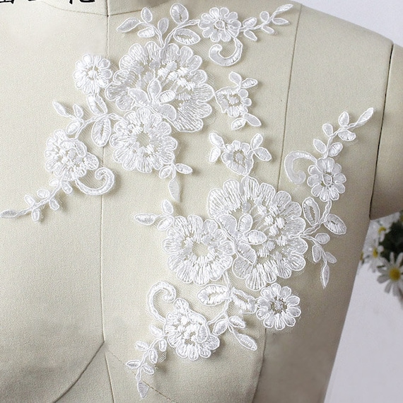 Ivory Embroidery Lace Eb5036