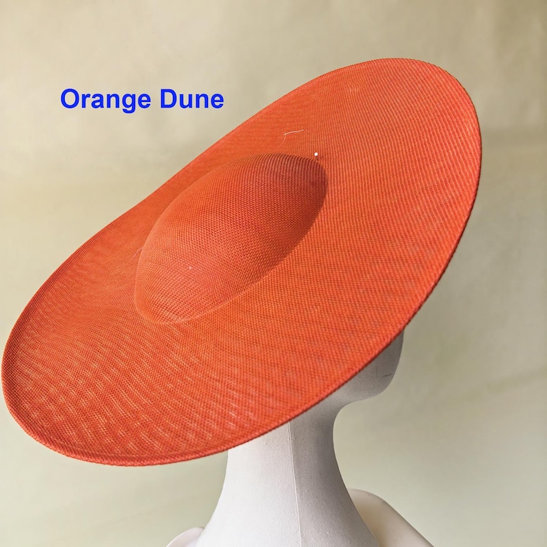 27 Colors 40cm Round Shaped Hat Base Button Fascinator Sinamay Top Hat ...