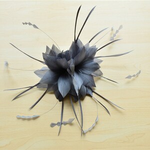 Handmade Customized Bridal Biot Feather Flower Bouquet Faux flowers Millinery Goose Feathers Hat Making DIY Wedding Accessories 1 Piece