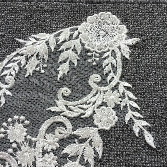 Applique In Pizzo Con Ricamo Ad Ala, Motivo A Punto Doppio - Foto 2