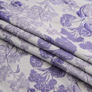 Floral Emboss Jacquard Stoff Polyeter Brokat Damast für Haute Couture Kostüm Anzug Design verkauft von 1 Yard