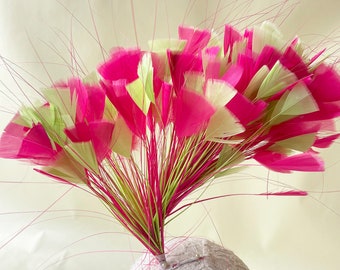 Handmade Natural Feather Flower Mount Bouquet flowers Millinery Dyed Feathers for Hat Making Fascinators Decoration 1 Piece