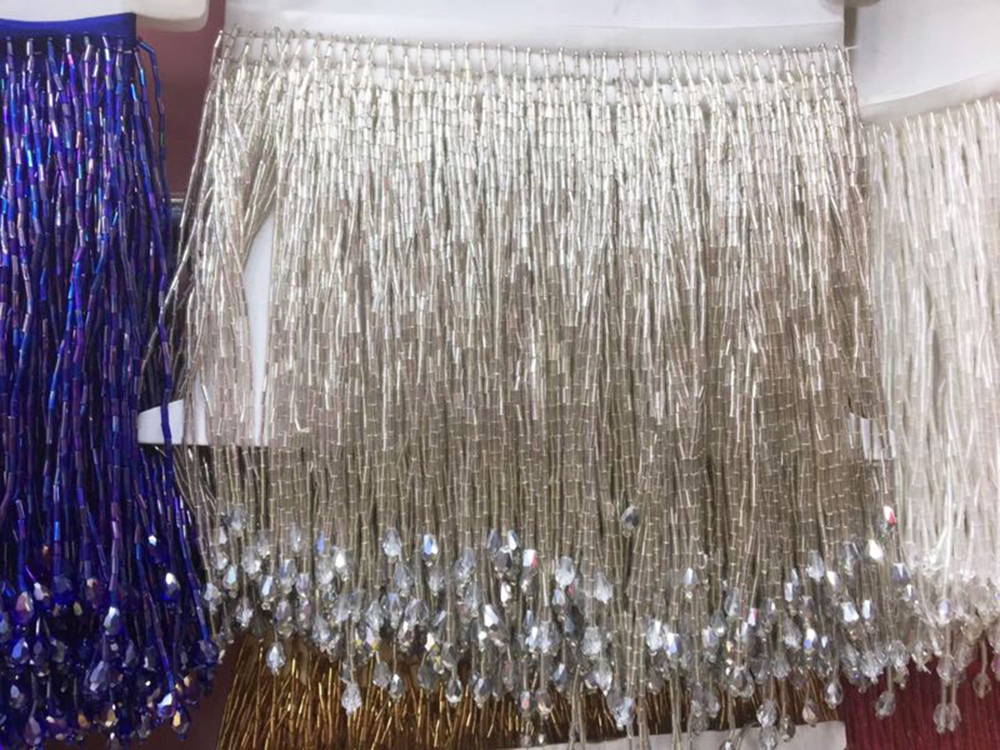 Dangling Beaded Fringe Trim Drape Heavy Beads Trims for Haute Etsy UK