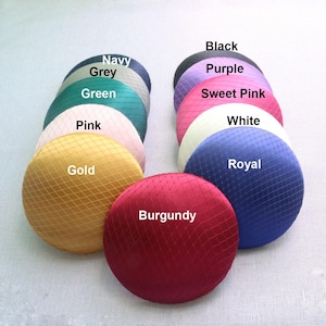 Round Shaped Silk Button Hat Base with Mesh Top Hat for Millinery Fascinator  & Hat Making