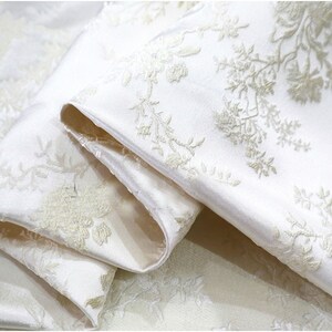 Pink High- End Jacquard Fabric Polyeter Brocade Emboss Damask for Haute ...
