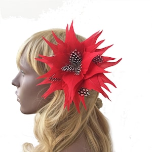 Customized Feather Flower Bouquet Faux flowers Embellishment Millinery Goose Feathers Hat Making for Wedding Fascinators Headpiece 1 Piece