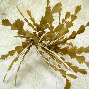 Handmade Customized Bridal Biot Dyed Feather Flower Bouquet Faux flowers Millinery Goose Feathers Hat Making DIY Wedding Accessories 1 Piece