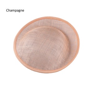 Chapeau bibi à boutons de forme ronde, Base de chapeau Sinamay, chapeau haut de forme pour chapellerie et fabrication de chapeaux, 9.84 pouces de diamètre image 7