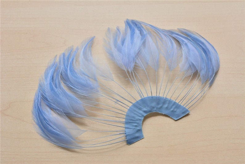 Hackle Feather Mount Scarlet Red