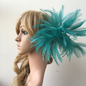Womens Feather Decoration Feather Millinery Mount Handmade Feathers Flower for Fascinators Prom Cocktail Party Headwear Made to Order 1 Pce