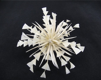 Customized Feather Flower Bouquet Faux flowers Mount Embellishment Millinery Coque Feathers Hat Making DIY Wedding Decorations 1 Piece