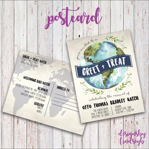 Greet & Treat, Postcard Baby Shower Invitation - by DesignsByLindseyB