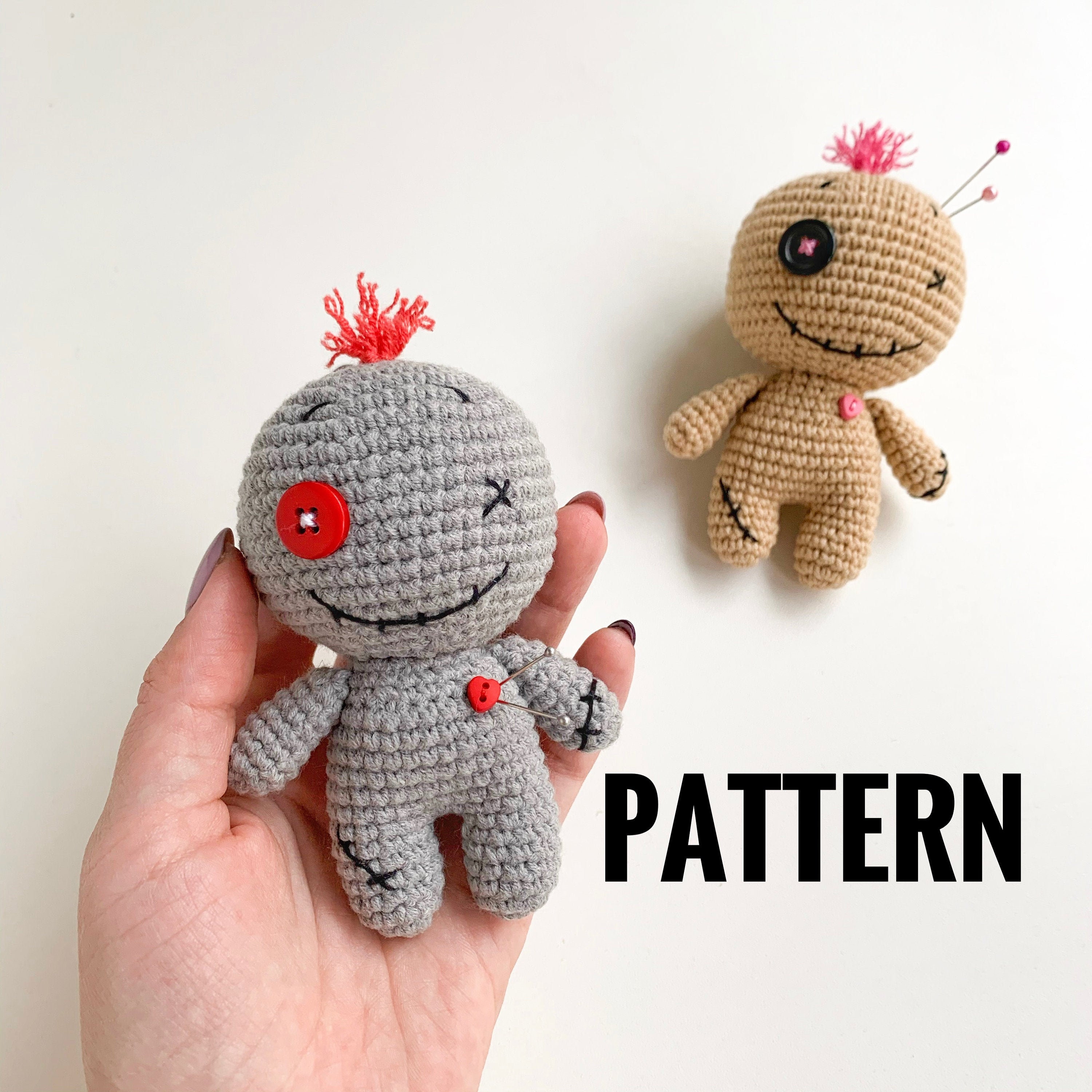 Crochet Voodoo doll pattern Halloween amigurumi crochet Etsy