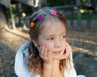 Customizable Rainbow 5 Multi-Color Flower Crown