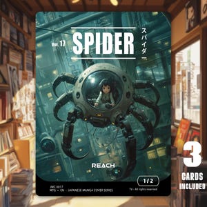 MTG Token Spider 1/2 x3 - Japanese Manga Cover Series - JMC0017