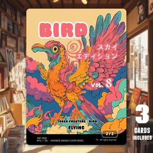 Token MTG Oiseau 2/2 x3 - Japanese Manga Cover Series - JMC0008