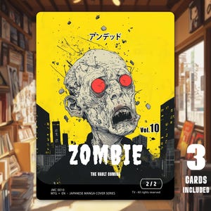 Token MTG Zombie  2/2 x3 - Japanese Manga Cover Series - JMC0010