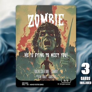 Token MTG Zombie 2/2 x3 - Movie Poster Series - MPS0004