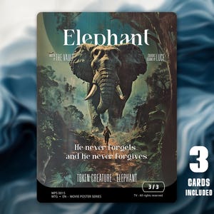 MTG Token Elephant 3/3 x3 - Movie Poster Series - MPS0015