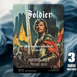 Token MTG Soldier 1/1 x3 - Filmplakatserie - MPS0010
