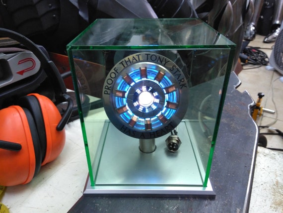 Avengers Wearable MK50 Iron Man LED Arc Reactor Display Box Set For Cosplay