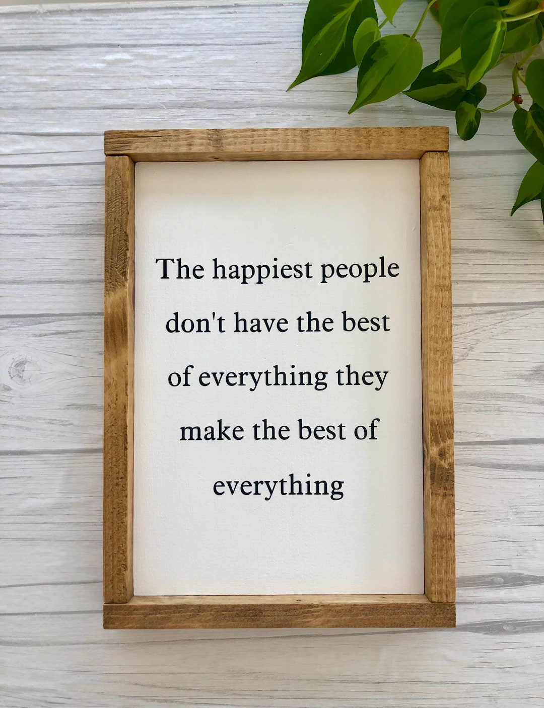 Inspirational Quote Wood Sign: Rustic Home Decor (10.5W X 15.5H) - Etsy
