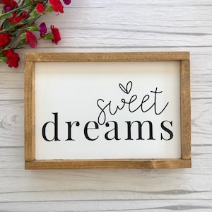 Sweet Dreams Sign | Nursery Sign | Above The Crib Sign | Baby Shower Gift | Kid&#39;s Room Sign