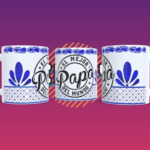 15oz Coffee Mug / El Mejor Papa Del Mundo/ The Best Father of The World/Funny Spanish Speaker Gift Mug/Christmas Mug Gif