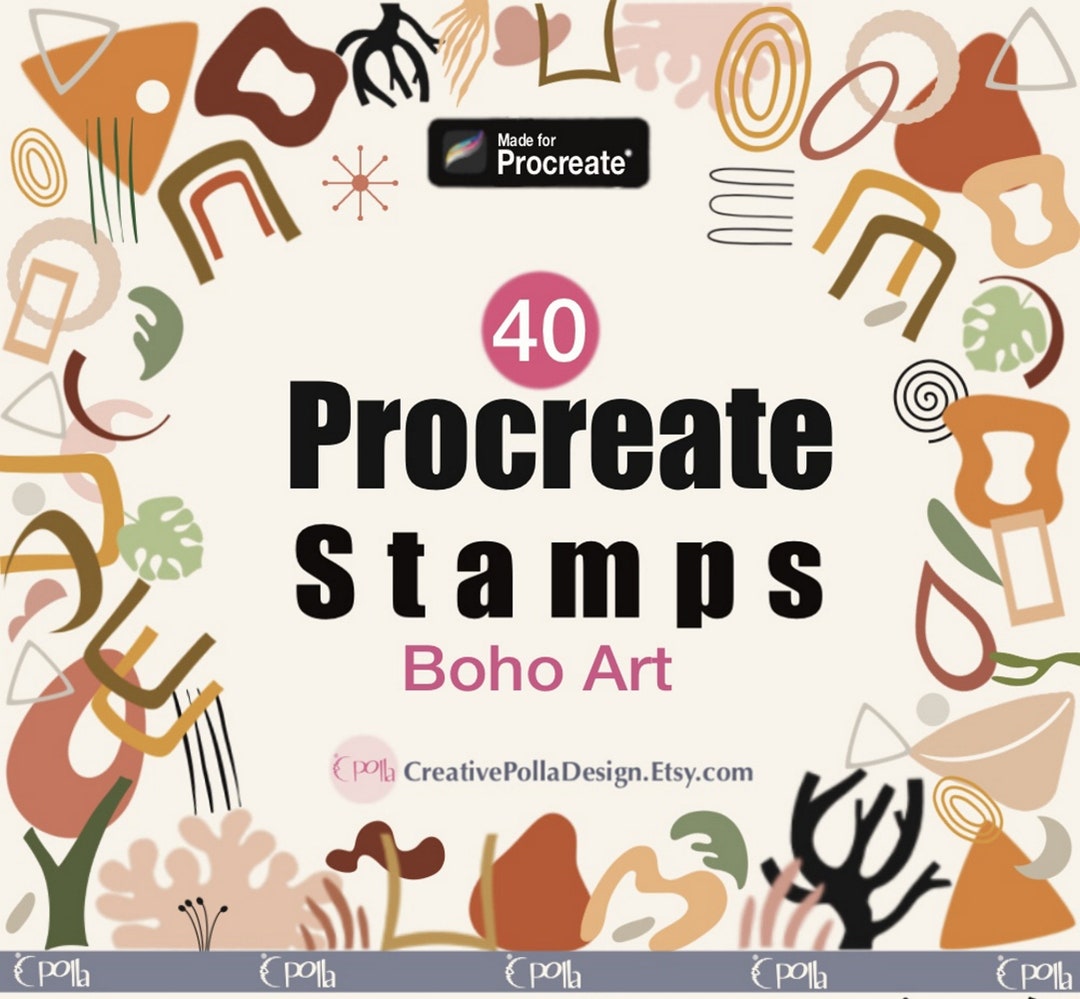 Abstract Doodle Procreate Stamps | Procreate Brushes | Procreate Stamps ...