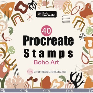 Abstract Doodle Procreate Stamps | Procreate Brushes | Procreate Stamps | Boho Procreate Stamps | Procreate Texture Stamps |Procreate Shapes
