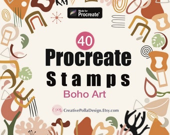 Abstract Doodle Procreate Stamps | Procreate Brushes | Procreate Stamps | Boho Procreate Stamps | Procreate Texture Stamps |Procreate Shapes