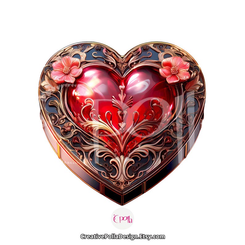 Red Valentine Clipart Bundle,watercolor Valentines Clipart Commercial ...